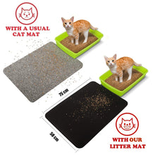 Load image into Gallery viewer, truepal 75 x 55cm Waterproof Double-Layer Cat Litter Mat Trapper Foldable Pad Pet Rug