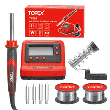 Load image into Gallery viewer, TOPEX 60W digital soldering Iron Station Solder Fast Heat Variable Temperature LED Display