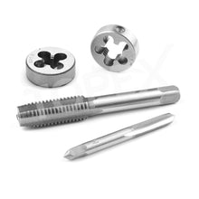 Load image into Gallery viewer, 40 PCs Metric Imperial Tap and Die Set Screw Thread Drill Kit Pitch Gauge M3-M12